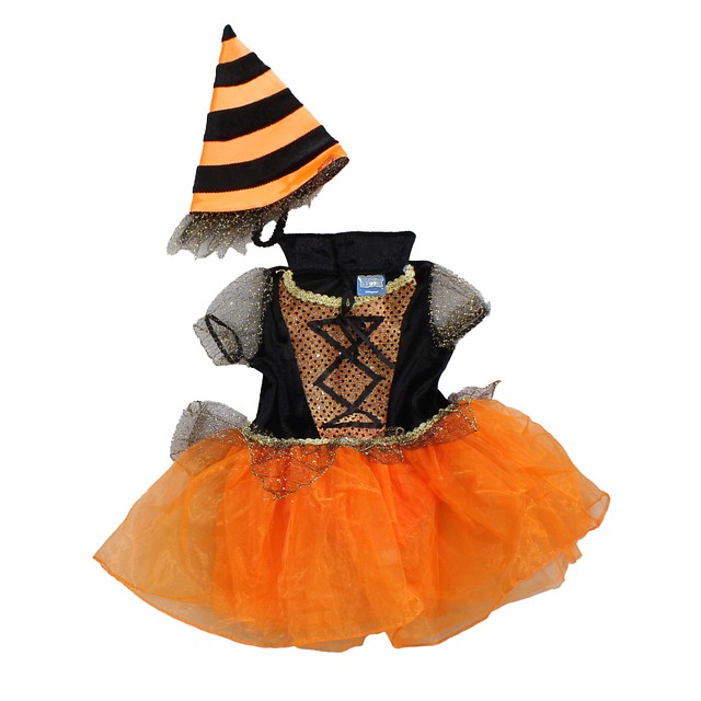 Too Cute To Spook 2-pieces Orange | Black Costume 12-18 Months 