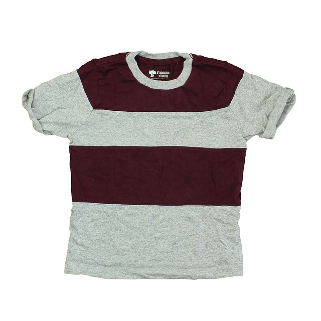Tucker + Tate Maroon | Gray | Stripes T-Shirt 4T 