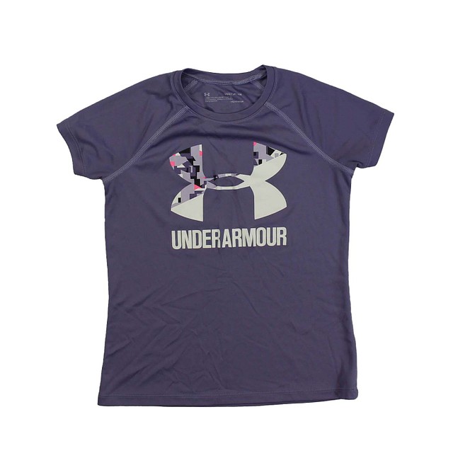 Under Armour Purple | Pink | White T-Shirt Youth Small (8) 