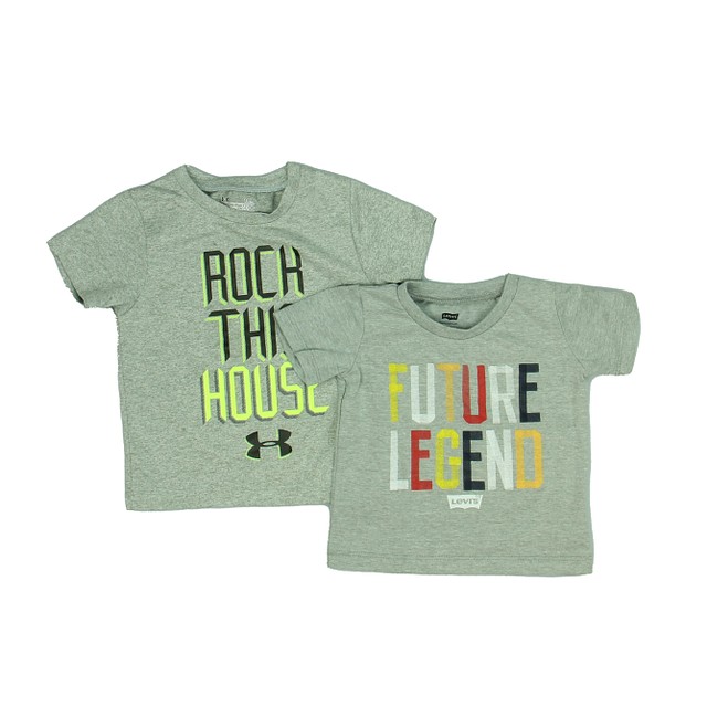 Under Armour | Levi's 2-pieces Gray "Rock | Gray " Future Short Sleeve Shirt 18 Months 