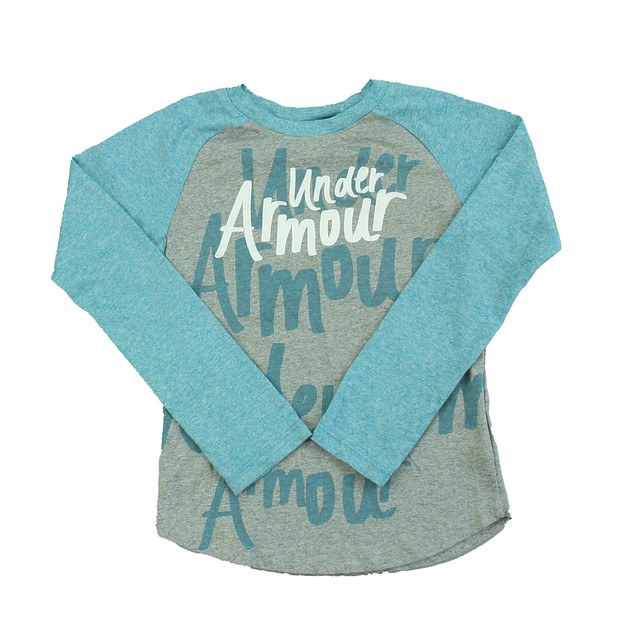 Under Armour Gray | Blue Long Sleeve T-Shirt 5T 