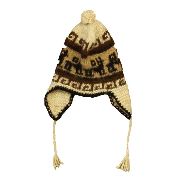 Unknown Brand Brown | Beige Winter Hat 0-12 Months 