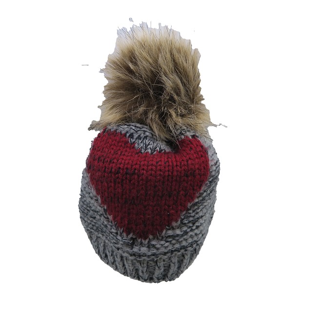 Unknown Brand Gray | Red Winter Hat *0-12 Months 
