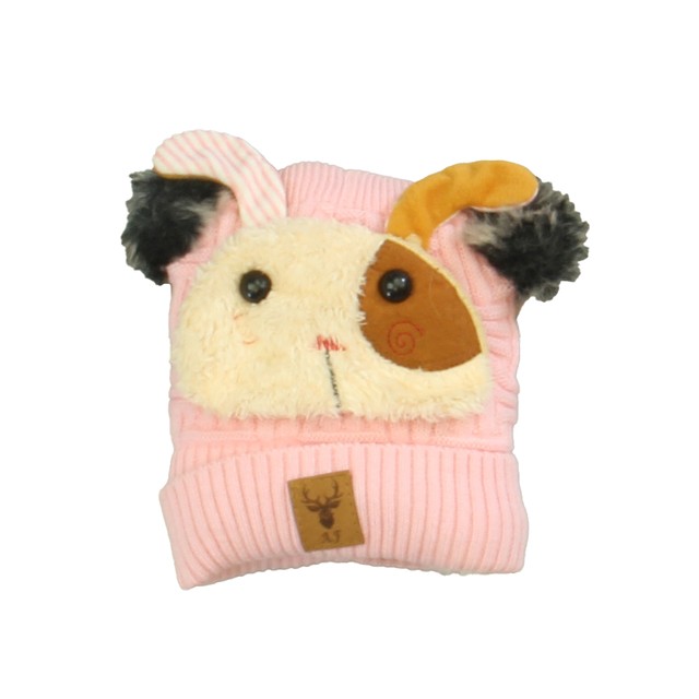 Unknown Brand Pink | Ivory Deer Winter Hat 0-12 Months 