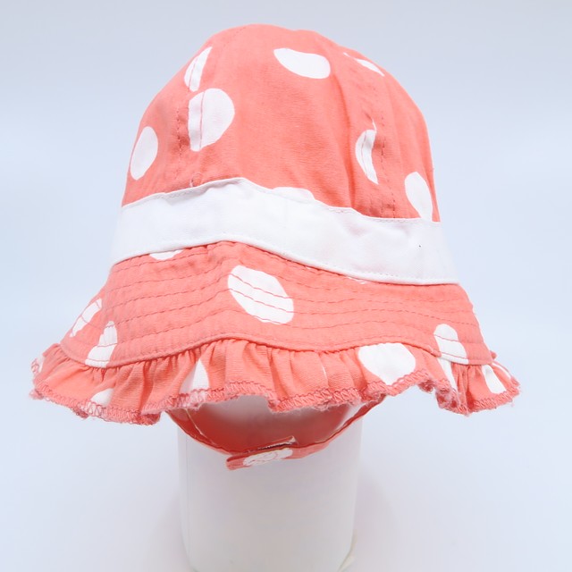 Unknown Brand Pink | White Sun Hat 0-9 Months 