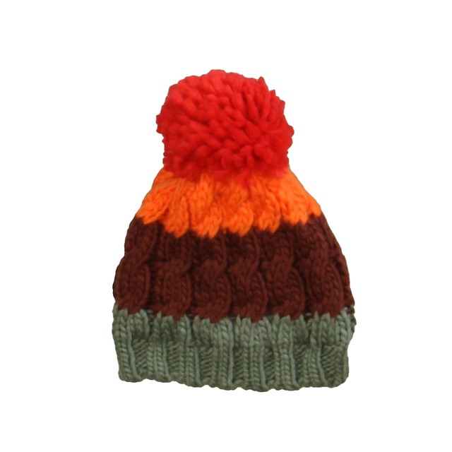 Unknown Brand Orange | Maroon | Gray Winter Hat 12-24 Months 