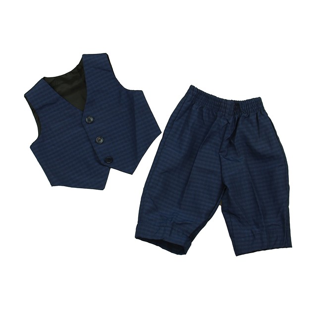 Unknown Brand 2-pieces Blue | Black Special Occasion Outfit 3-6 Months 