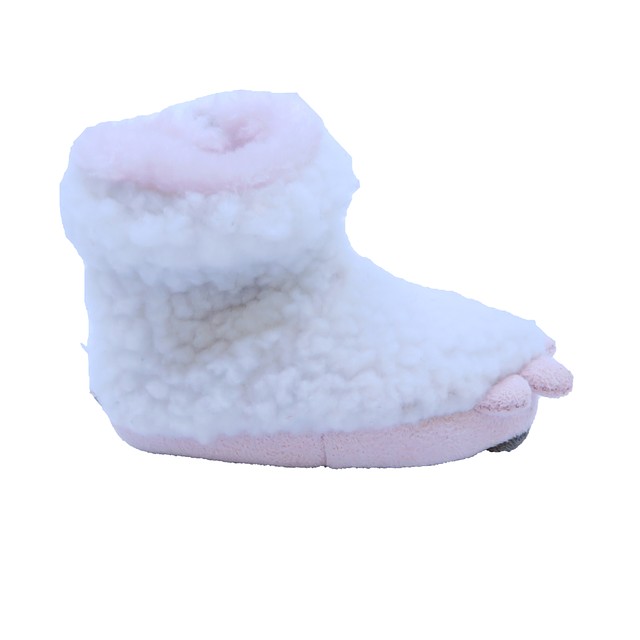 Unknown Brand White | Pink Slippers 6-19 Months 