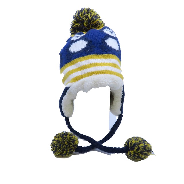 Unkown Blue | Yellow | White Winter Hat 0-6 Months 