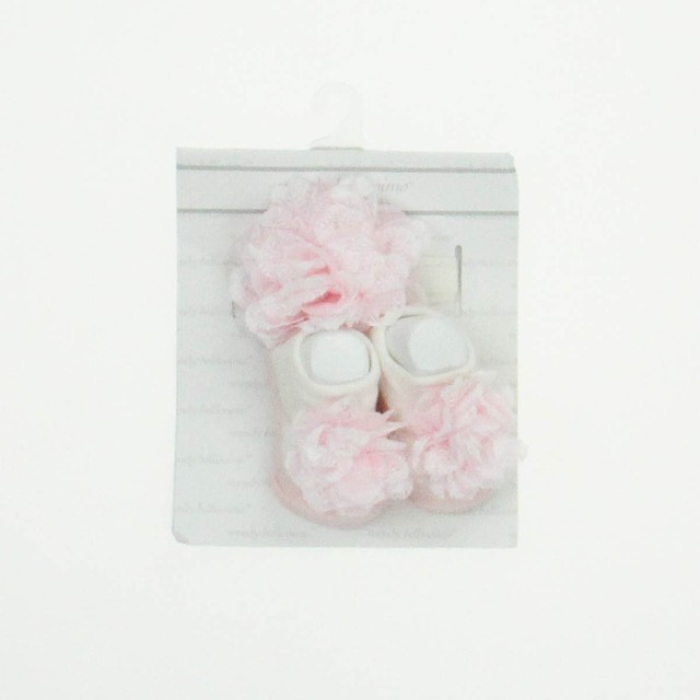 Wendy Bellissimo 2-pieces White | Pink Socks 0-6 Months 