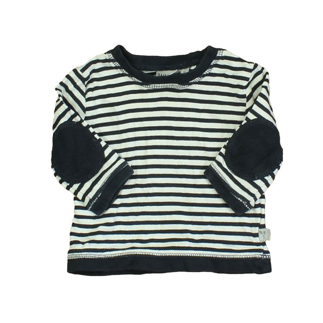 Wheat Black | White | Stripes Long Sleeve T-Shirt 3 Months 
