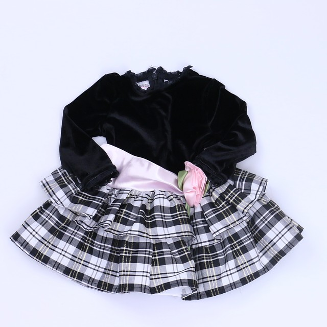 Youngland Black | White Special Occasion Dress 12 Months 