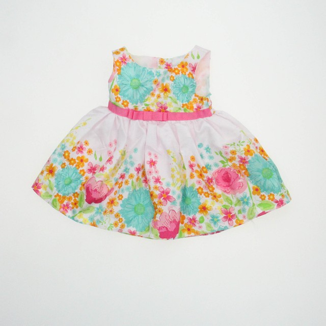 Youngland White | Floral Special Occasion Dress 12 Months 