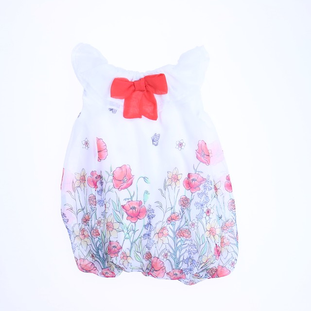Youngland White Floral Dress 18 Months 