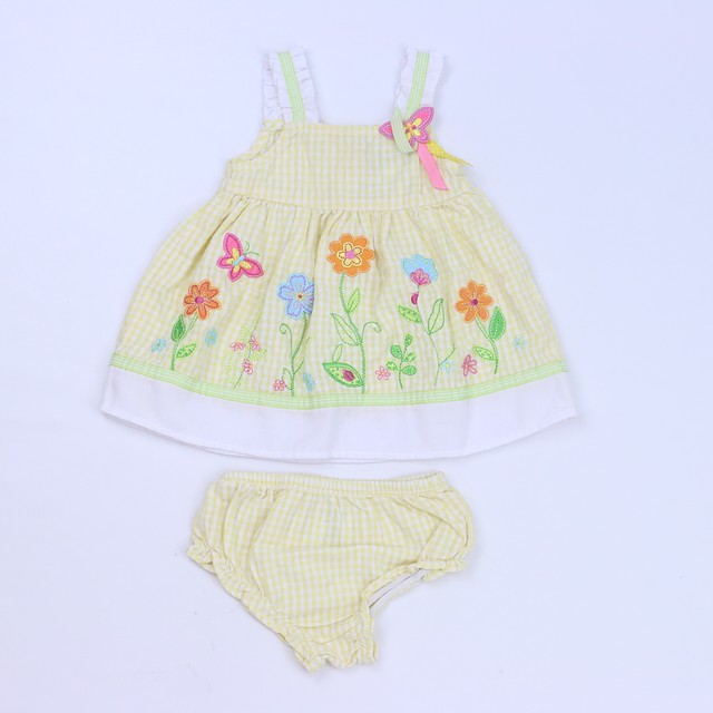 Youngland 2-pieces Yellow Dress 3-6 Months 