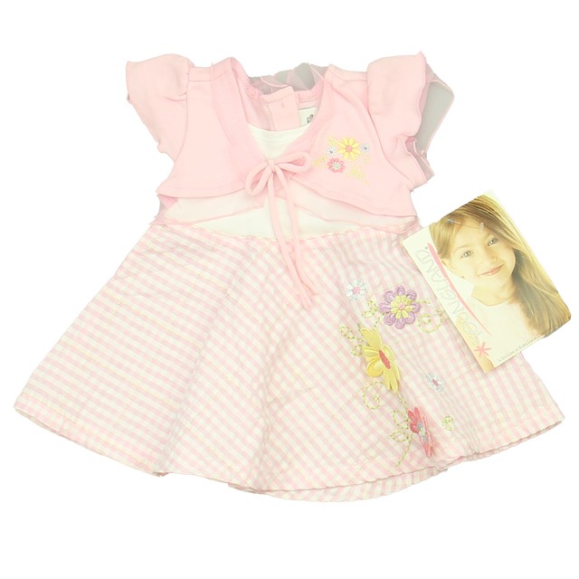 Youngland Pink | White Dress 6-9 Months 