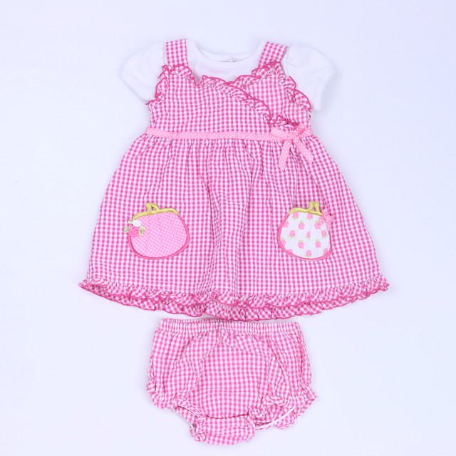 Youngland 2-pieces Pink | White Dress 6-9 Months 