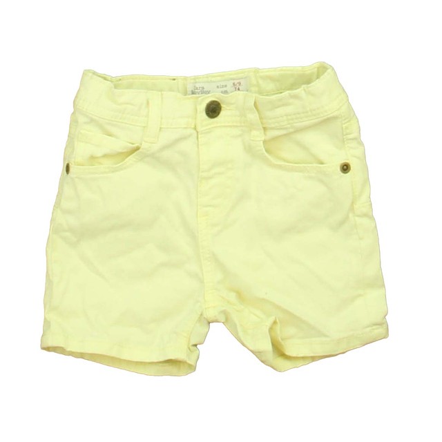 Zara Yellow Shorts 6-9 Months 