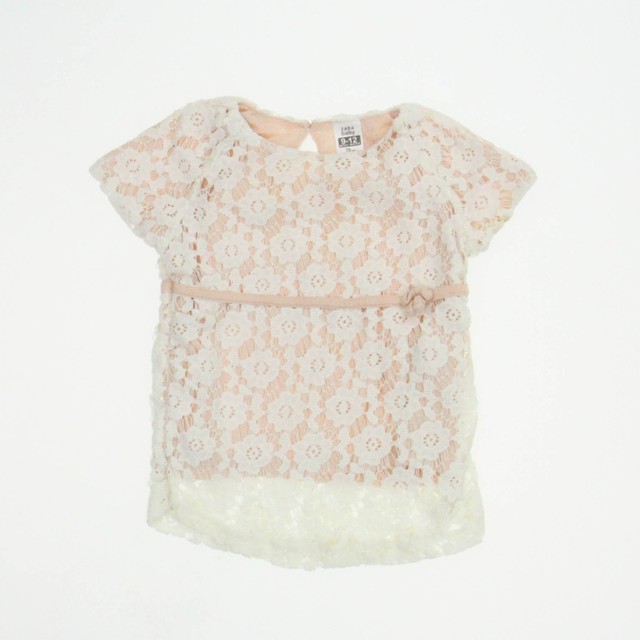 Zara Ivory | Pink Shirt 9-12 Months 