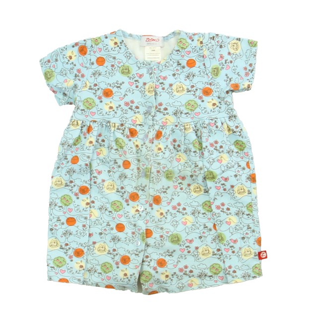 Zutano Blue | Orange Floral Dress 18 Months 
