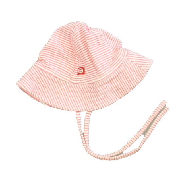 Zutano Pink | White Hat 6 Months 
