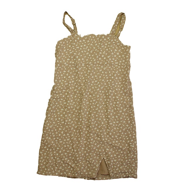 Abercrombie Tan Floral Dress 11-12 Years 