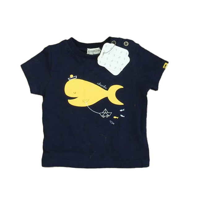 Absorba Navy | Yellow Whale T-Shirt 3-6 Months 