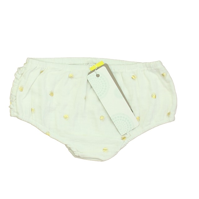 Aden + Anais White | Gold Polka Dots Shorts 18-24 Months 