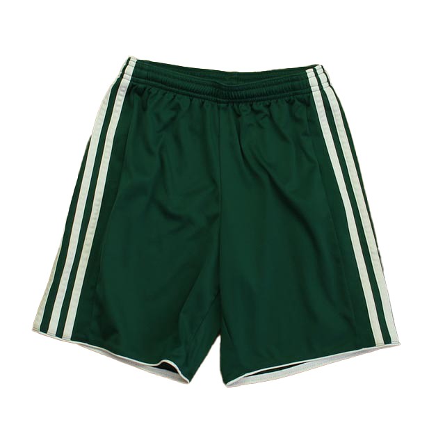 Adidas Green Athletic Shorts 10-11 Years 