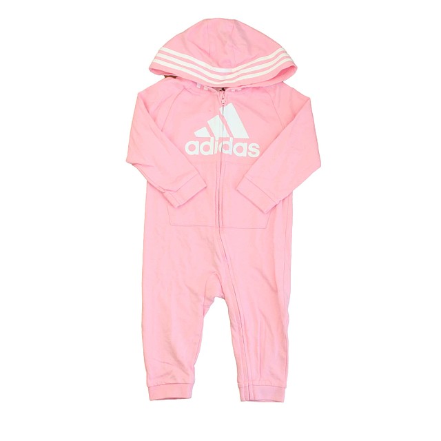 Adidas Pink | White Long Sleeve Outfit 18 Months 