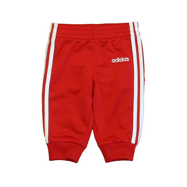 Adidas Red | White Athletic Pants 3 Months 