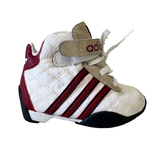 Adidas White | Red Sneakers 4 Infant 