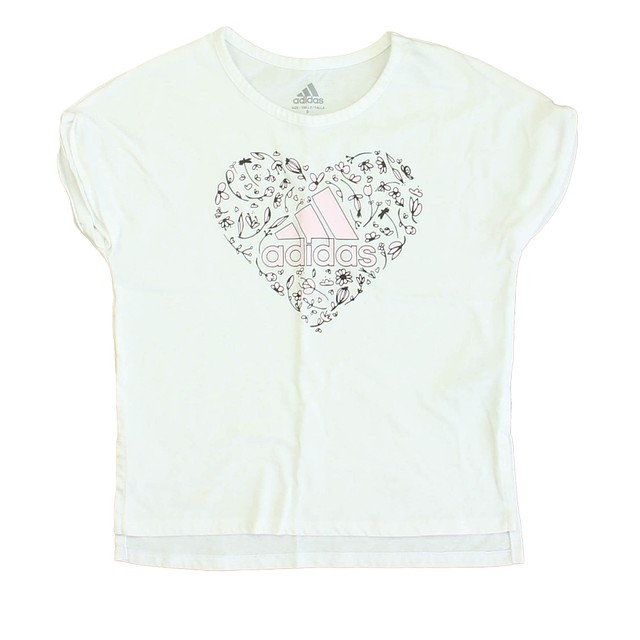 Adidas White | Black | Pink T-Shirt 5T 