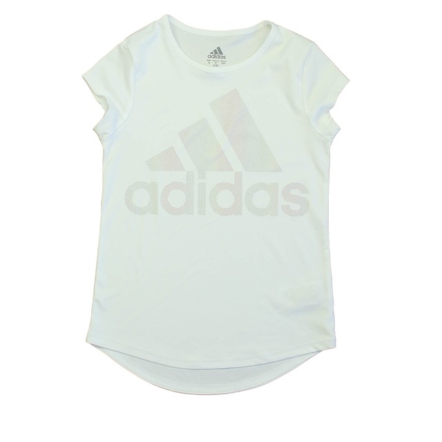Adidas White T-Shirt 7 - 8 Years 