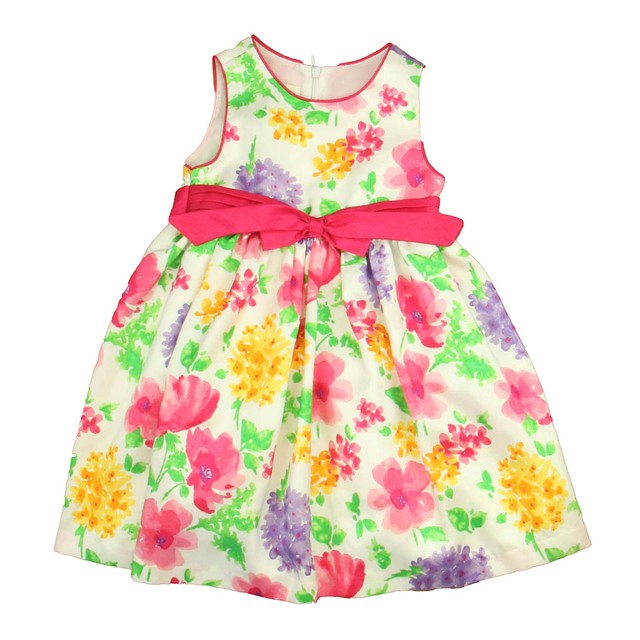 American Princess White | Pink Floral Special Occasion Dress 3T 