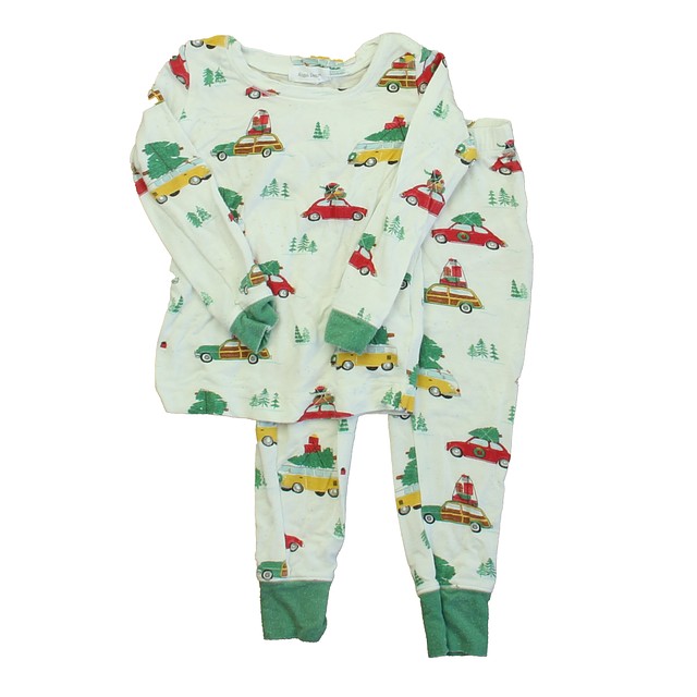 Angel Dear 2-pieces White Christmas Cars 2-piece Pajamas 18-24 Months 