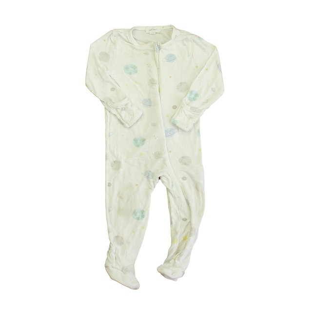 Angel Dear Ivory Space 1-piece footed Pajamas 6-9 Months 