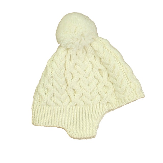 Aran Woollen Mills Ivory Winter Hat 6-12 Months 