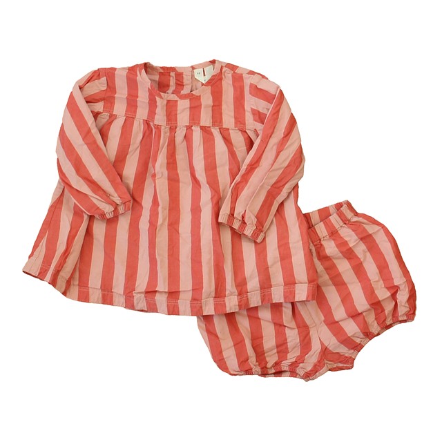 Arket. 2-pieces Pink Stripe Dress 4-6 Months 