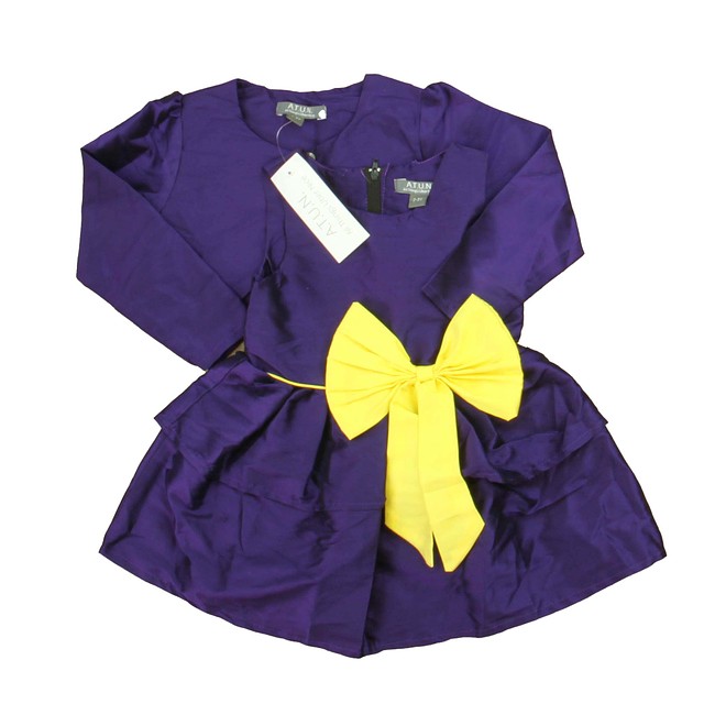 ATUN 2-pieces Purple | Yellow Special Occasion Dress 2-3T 