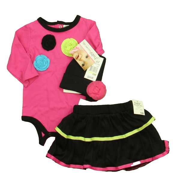 Baby Essentials 2-pieces Black | Pink Apparel Sets 6 Months 