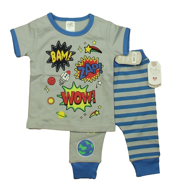 Baby Ganz 2-pieces Gray | Blue 2-piece Pajamas 6-12 Months 