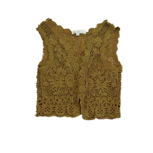Bailey's Blossoms Olive Sweater Vest 4T 