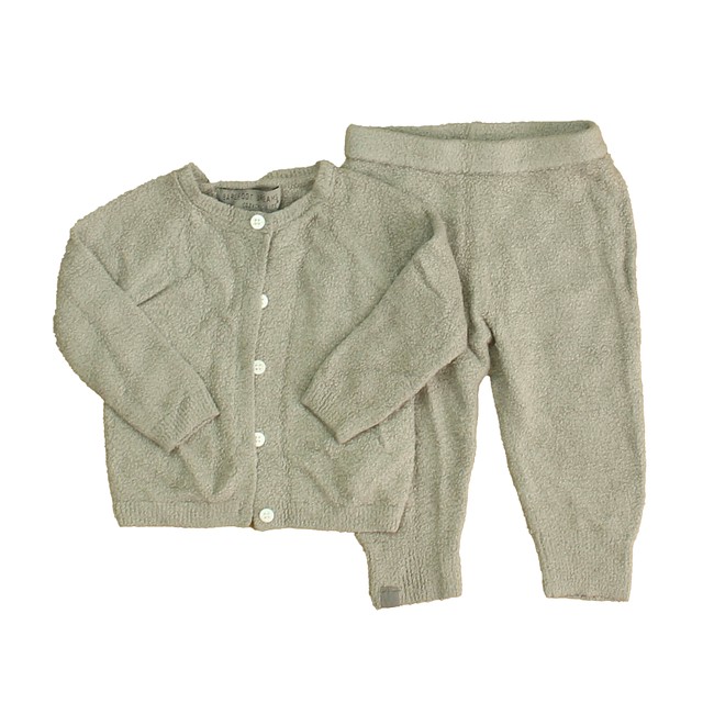 Barefoot Dreams 2-pieces Gray Apparel Sets 6-12 Months 