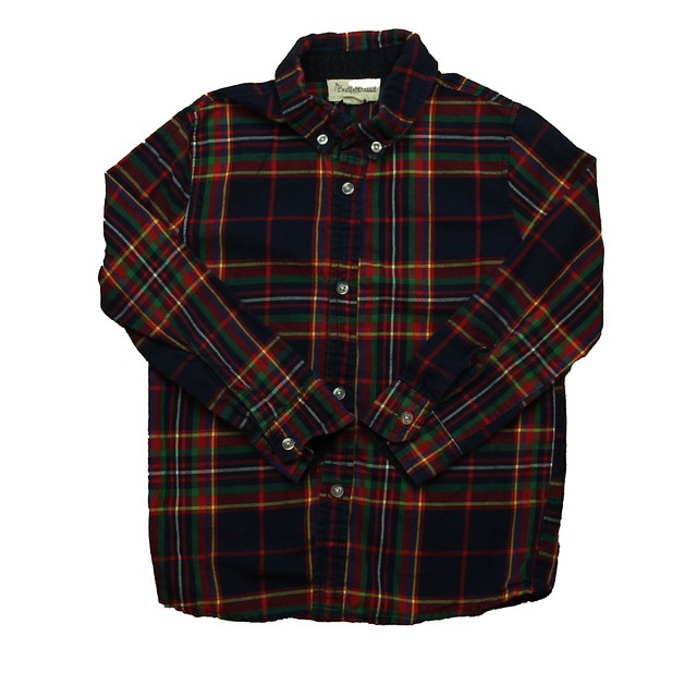 Beetle & Thread Blue | Red Plaid Button Down Long Sleeve 6 Years 