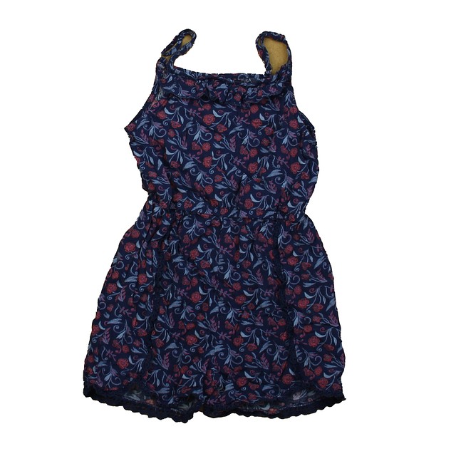 Blush Blue Floral Romper 7-8 Years 