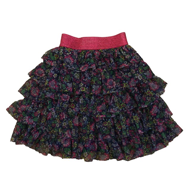Boden Purple Floral Skirt 2-3T 