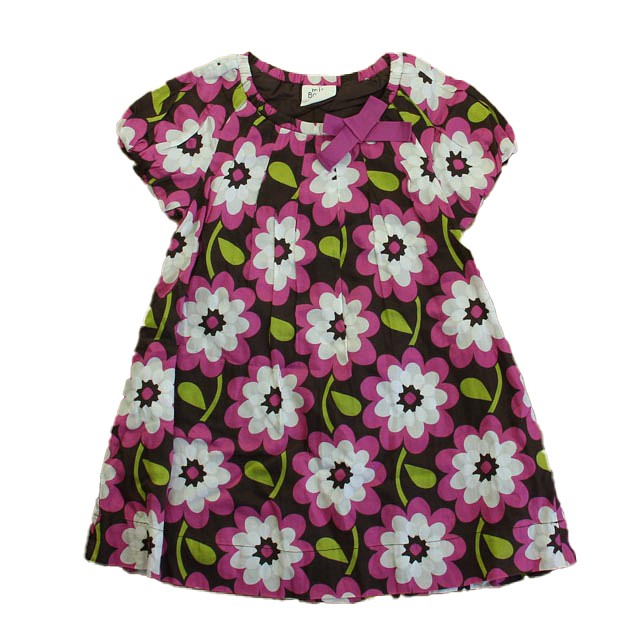 Boden Brown | Purple Floral Dress 3-4T 