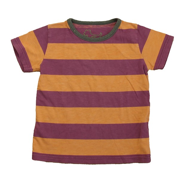 Boden Burgundy Stripe T-Shirt 3-4T 