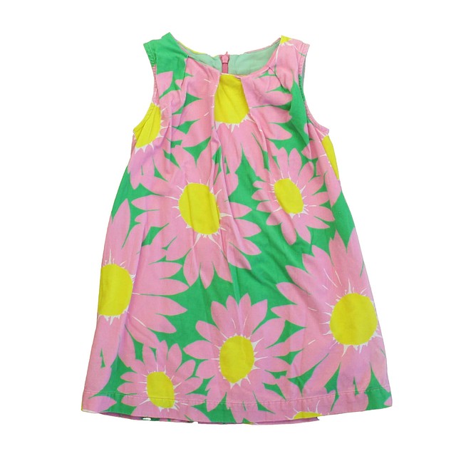 Boden Pink | Green | Yellow Floral Dress 3-4T 